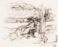 Lucy Hessel In A Field At Amfreville - Edouard (Jean-Edouard) Vuillard