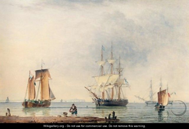 Shipping In A Calm Off The Coast - John of Hull Ward