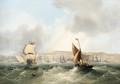 Fishing Boats Off The Coast - Frederick Calvert