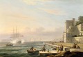 A Mediterranean Harbour Scene - Thomas Luny