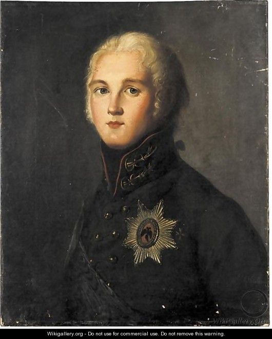 Portrait Of Alexander I Russian Emperor (1777-1825) - German School