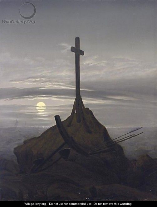 CROSS ON THE BALTIC SEA, 1815 COMPOSITION - (after) Friedrich, Caspar David