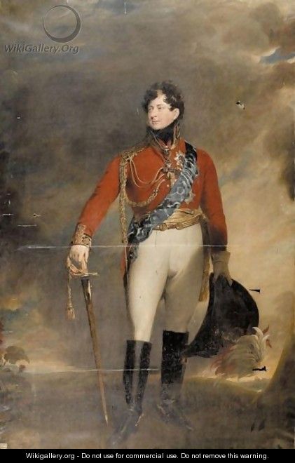 Portrait Von Konig George IV Von England (1762-1830) - (after) Lawrence, Sir Thomas