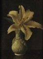 Day Lily In A White Vase - David Johnson