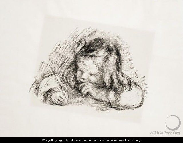 Le Petit Garcon Au Porte-Plume - Pierre Auguste Renoir