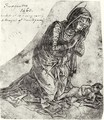 The Virgin Kneeling, Adoring The Infant Christ - (after) Mantegna, Andrea