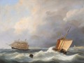 Ships Off The Coast - Johannes Christian Schotel