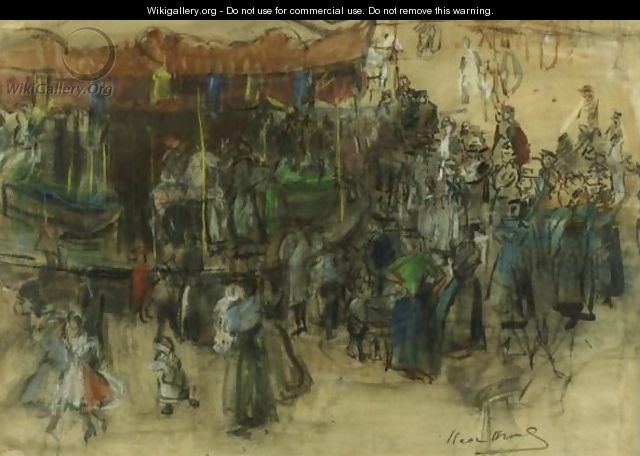 Carousel, Street Fair, Paris - Isaac Israels