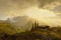 Early Morning In The Alps - Ernst August Becker