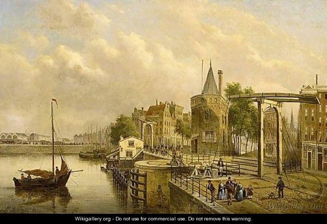 A View Of The Scheierstoren, Amsterdam - Gerardus Hendriks