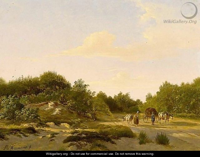 Travellers In A Landscape - Andries Wiemans