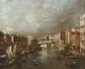 Venice, A View Of The Grand Canal With The Riva Del Vin And The Rialto Bridge - Francesco Guardi