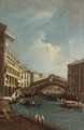 Venice, A View Of The Rialto Bridge Seen From The North - (after) (Giovanni Antonio Canal) Canaletto