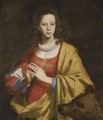 Portrait Of A Lady As Saint Margaret, Possibly Margherita Galli - Lorenzo Lippi