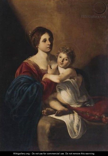 The Virgin And Child - (after) Nicolas Tournier