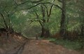 Paysage De Foret En Ete A Wooden Landscape In Summer - Gustave Castan
