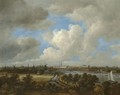 Amsterdam A Distant View From The South Along The West Bank Of The River Amstel Towards The City - Jacob Van Ruisdael