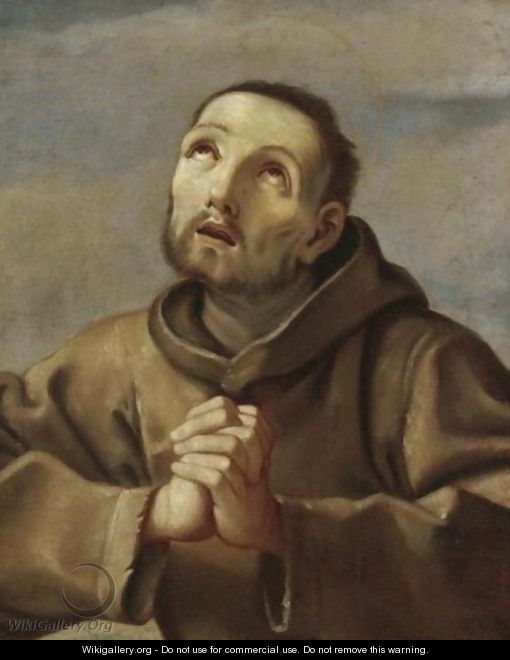 Saint Francis At Prayer - (after) Guido Reni