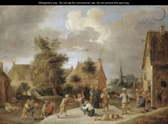 Soldiers Sacking A Village - (after) David The Younger Teniers