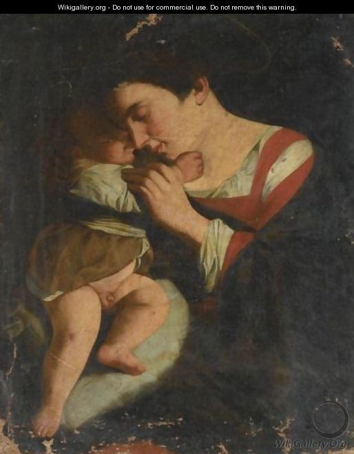 The Madonna And Child - (after) Orazio Gentileschi