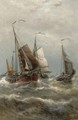 Fishing Vessels Making For Port - Auguste Henri Musin