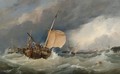 French Lugger Running Into Calais - Edward William Cooke