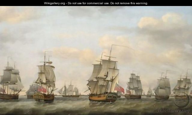 The Ships London, Integrity, Elizabeth And Nancy With Other Vessels Off Yarmouth - Francis Holman