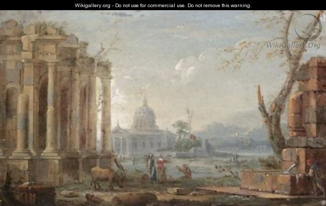 A Capriccio View Possibly Of Saint Peter
