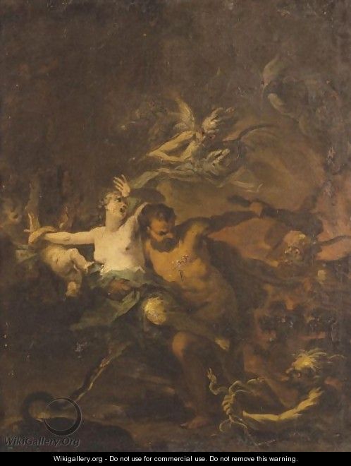 Hercules Leading Alcestis From The Underworld - (after) Domenicus Van (Ascanius) Wijnen