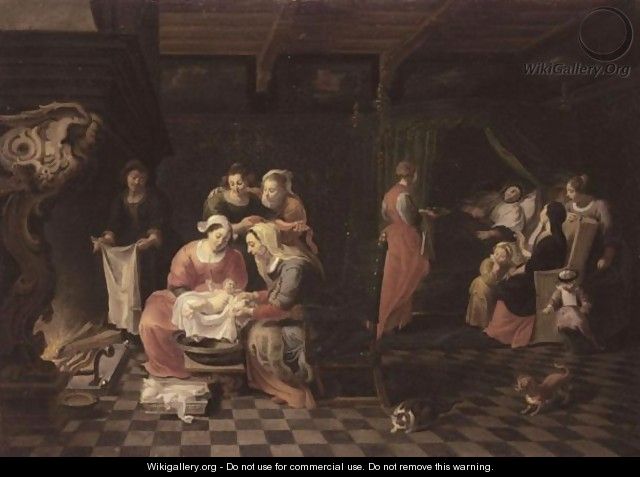 The Birth Of The Virgin - Willem van, the Elder Herp