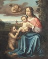 The Madonna And Child With The Infant Saint John And A Cherub, In A Landscape - Milanese School