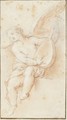 A Seated Putto Playing A Lute - Lombard School