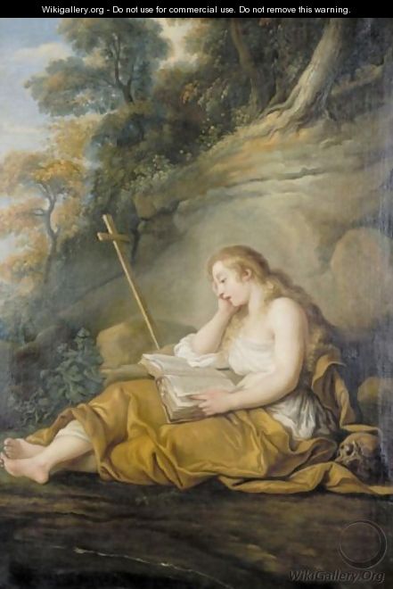 The Penitent Magdalene - (after) Francois Lemoine (see Lemoyne)