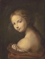 Portrait Of A Girl, Head And Shoulders - North-Italian School