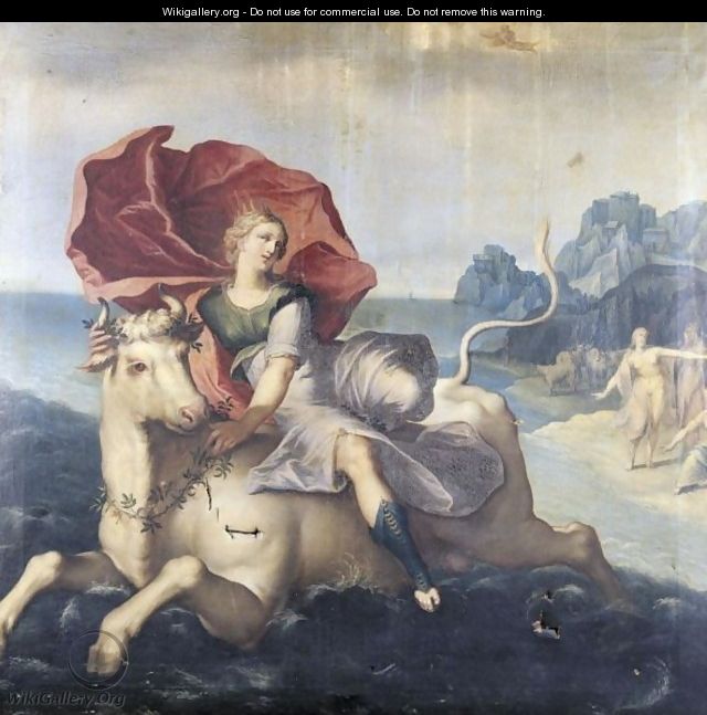The Rape Of Europa - (after) Hendrick Goltzius