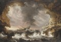A Storm At Sea - Bonaventura, the Elder Peeters