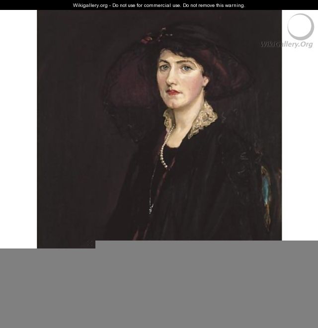 Portrait Of Lady Raeburn - Sir John Lavery