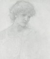 Study Of A Girl's Head 2 - Sir Edward Coley Burne-Jones
