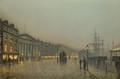 Liverpool Custom House And Wapping - John Atkinson Grimshaw
