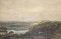 A View Of Lake Nemi, Looking Towards Genzano - (after) Carlo Labruzzi