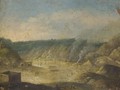 Naples, A View Of The Solfatara Near Pozzuoli - (after) Orazio Grevenbroeck