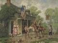 Saluting The Flag - Edward Percy Moran