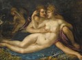 Mars And Venus With Cupid - (after) Pieter Isaacsz