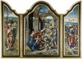 A Triptych Representing The Adoration Of The Magi - (after) Pieter Coecke Van Aelst