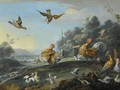 Chickens And Their Young Disturbed By Sparrow Hawks - Jan van Kessel
