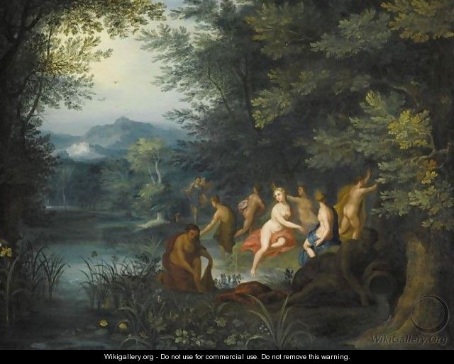 Diana And Her Nymphs Surprised By Acteon - (after) Jan, The Younger Brueghel