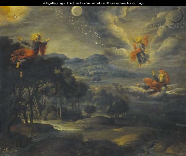 The Creation Of Heaven, Earth And Water - (after) Willem Van, The Elder Herp