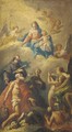 The Madonna And Child With Saints Jerome, Francis And Anthony Of Padua Interceding For Souls In Purgatory - Gaspare Diziani