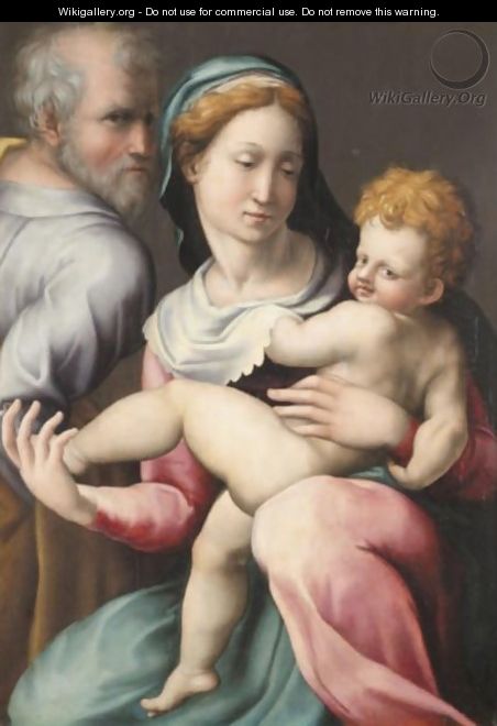 The Holy Family - (after) Perino Del Vaga (Pietro Bonaccors)