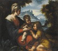 The Madonna And Child With Saint John The Baptist - Michele Da Parma (see Rocca)